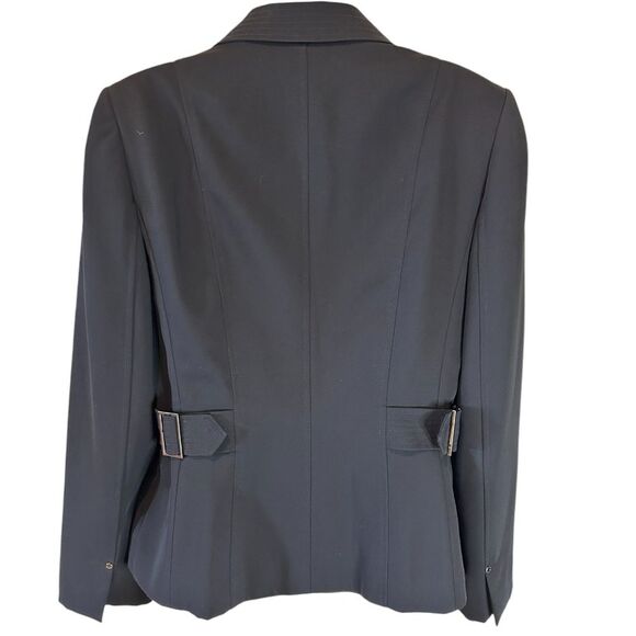Tahari Arthur S. Levine Classic Black Blazer with Silver Buttons Professional 8 - Picture 7 of 12